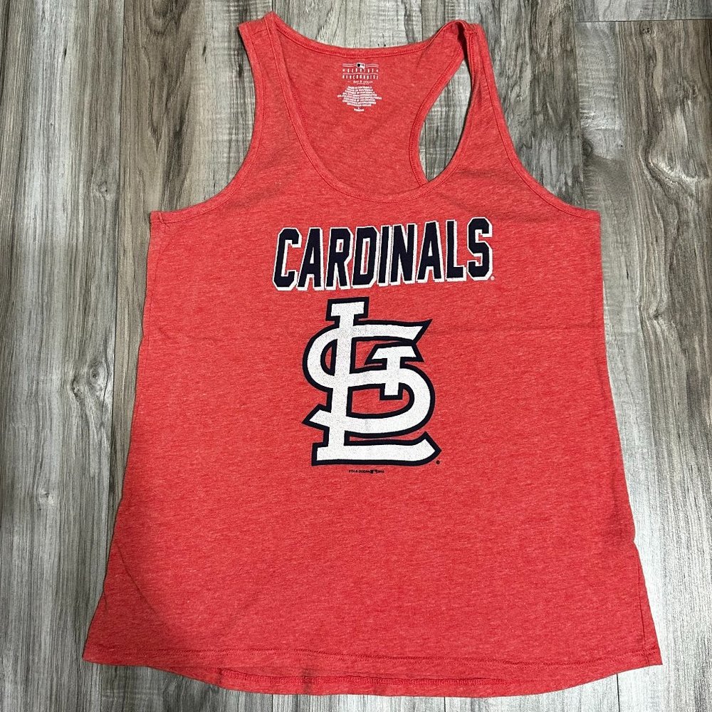 5TH & OCEAN Women's St. Louis Cardinals Tank-Top Red Size L
